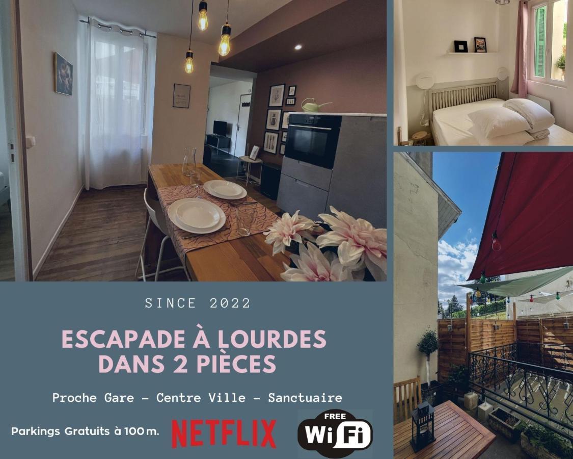 Escapade A Lourdes Dans Beau T2 Avec Terrasse - Proche Gare Et Centre Ville Εξωτερικό φωτογραφία